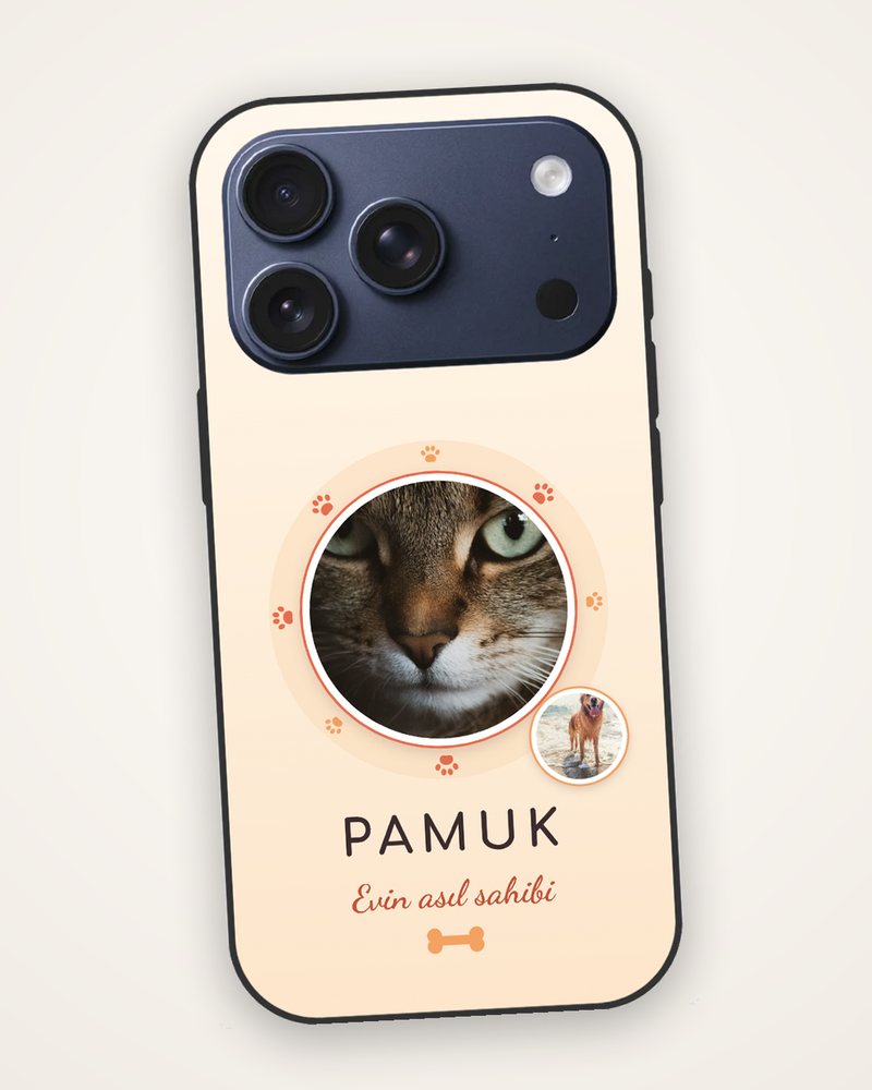 Kedili Köpekli İsimli Kılıf — kişiye özel telefon kılıfı tasarla