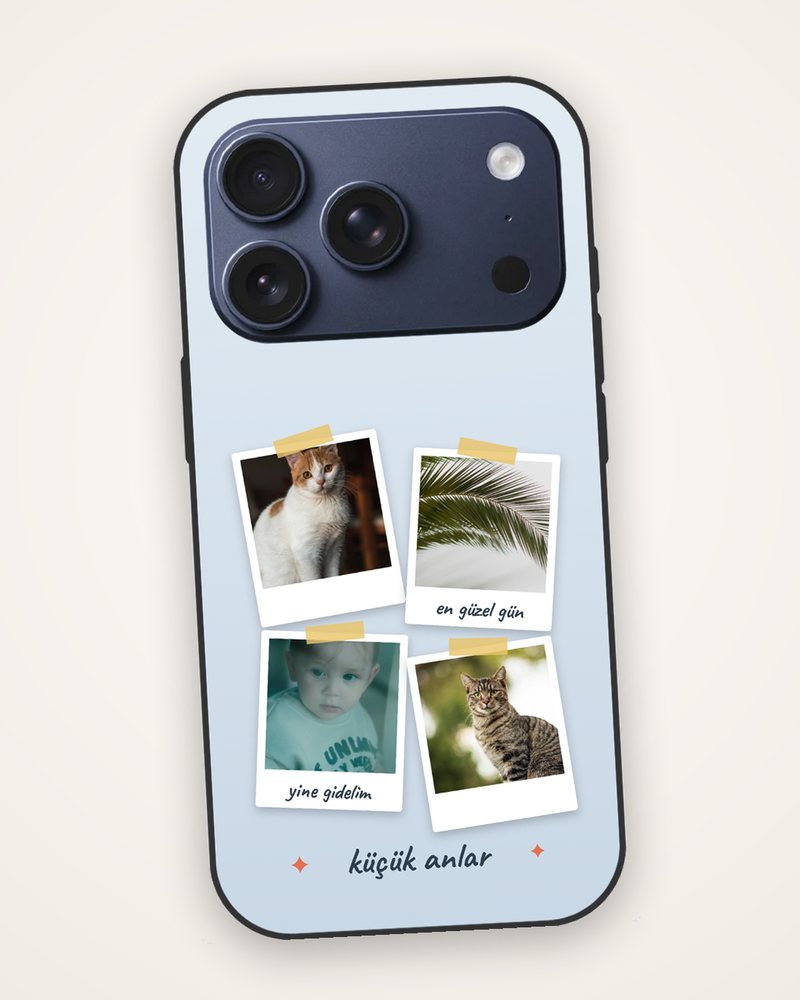 Polaroid Kolaj Fotoğraflı Kılıf — kişiye özel telefon kılıfı tasarla