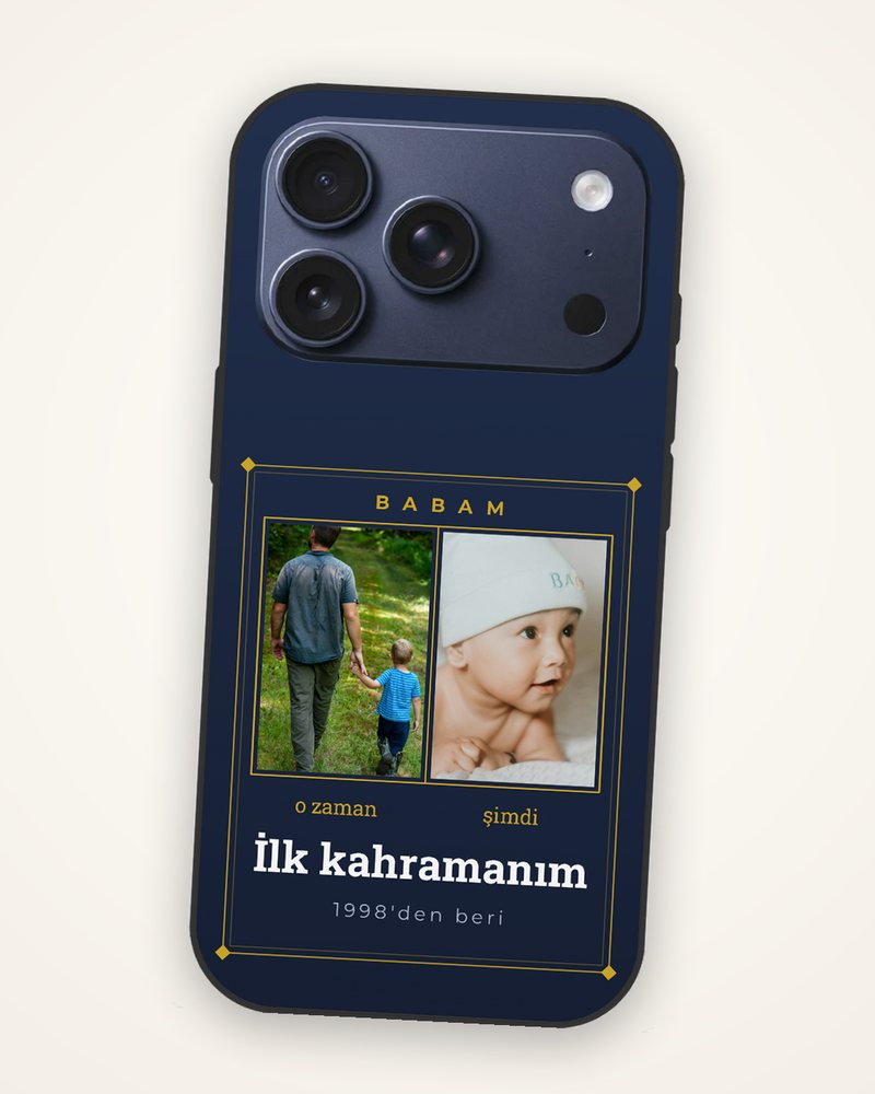 Babaya Özel Fotoğraflı Kılıf — kişiye özel telefon kılıfı tasarla