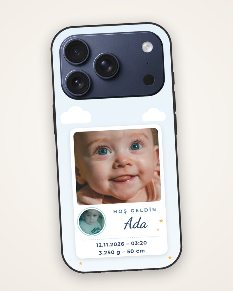 Bebek Fotoğraflı İsimli Kılıf — kişiye özel telefon kılıfı tasarla