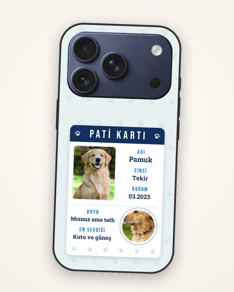 Evcil Hayvan Kimlik Kartı Kılıf — kişiye özel telefon kılıfı tasarla