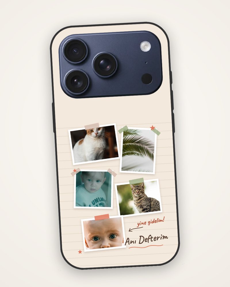 Anı Defteri Fotoğraflı Kılıf — kişiye özel telefon kılıfı tasarla